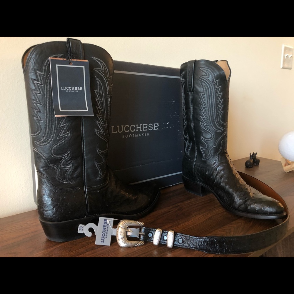 New Ostrich Lucchese Boots